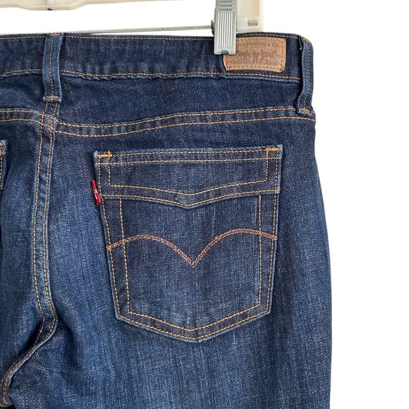 Levis 545 Low Rise Boot Cut Dark Wash Jeans Womens Sz 10 - Picture 13 of 16